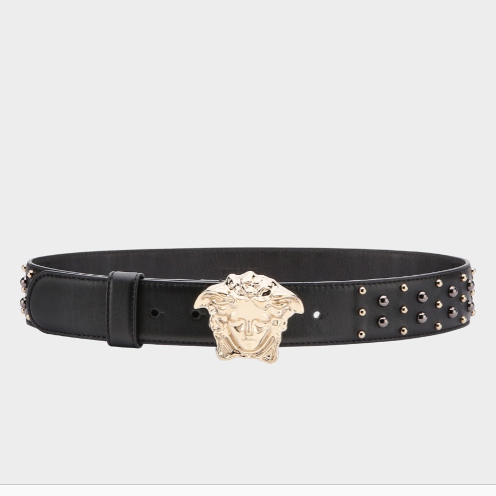 Versace City Stud Medusa Belt